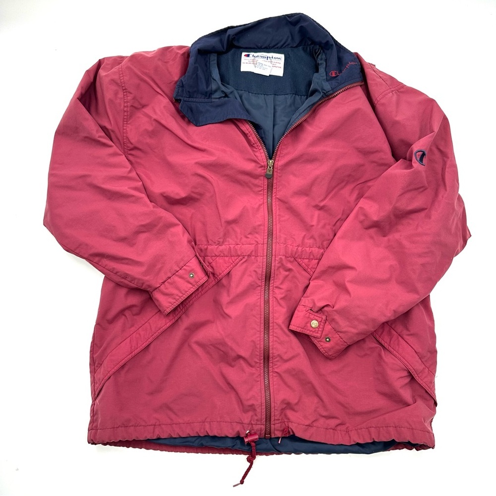 Vintage Champion Y2K 2000s Windbreaker Full Zip Light Weight Jacket